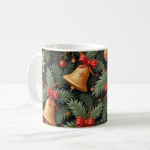 Holiday Bells, decorative pattern. Coffee Mug