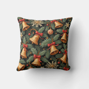 Holiday Bells, decorative pattern. Cushion