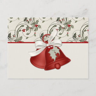 Holiday Bells Design 1 - Christmas Postcard