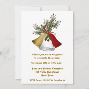 Holiday Bells Invitation