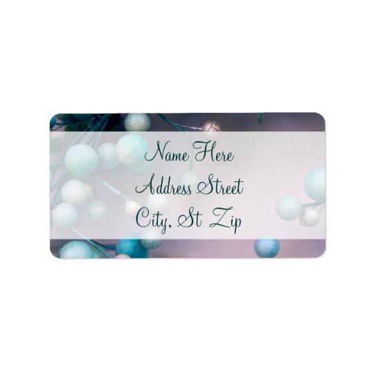 Holiday Berry Wreath Christmas Address Labels