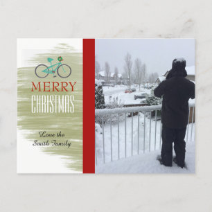Holiday Bicycle Photo Card
