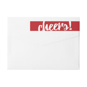 Holiday Big Cheers Wrap Around Label