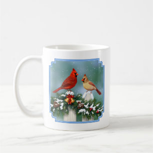 Holiday Birds & Christmas Garland Coffee Mug
