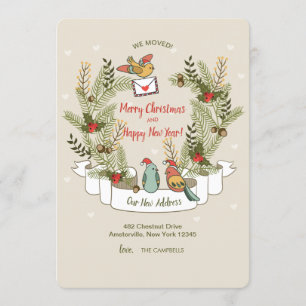 Holiday Birds Moving Announcement