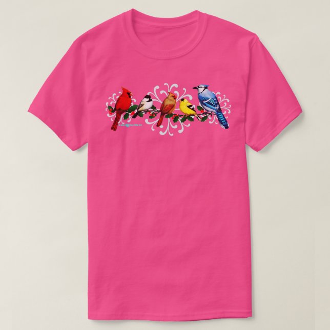 Holiday Birds  T-Shirt (Design Front)