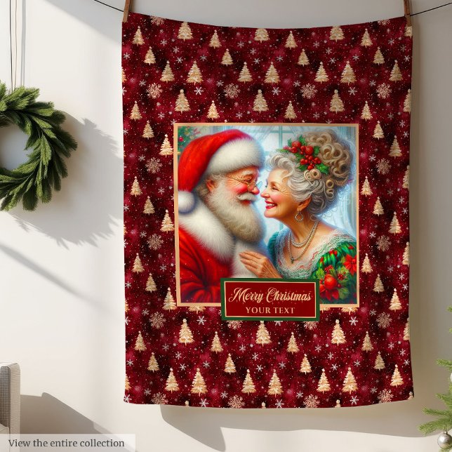 Holiday  Blanket Mr. & Mrs. Claus Christmas Gift (Holiday  Blanket Mr. & Mrs. Claus Christmas Gift)