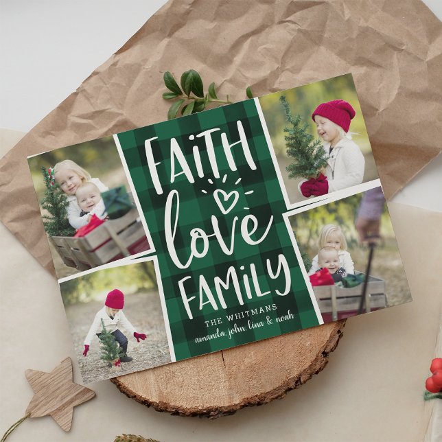 Holiday Blessings | Christmas Photo Collage Card (Creator Uploaded)