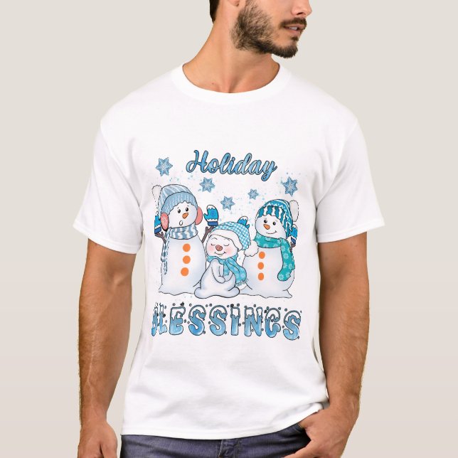 Holiday Blessings From the Frosties T-Shirt (Front)