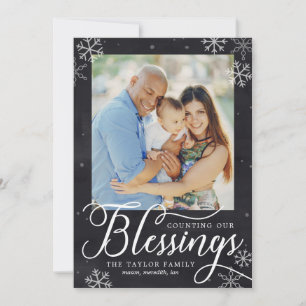 Holiday Blessings Holiday Photo Card