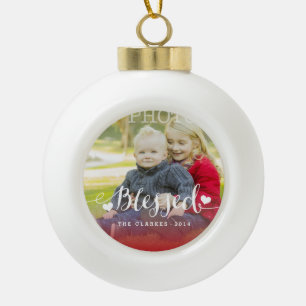 Holiday Blessings   Holiday Photo Ornament