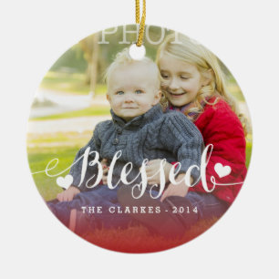 Holiday Blessings Holiday Photo Ornament