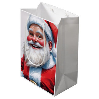 Holiday Blessings Santa Christmas Gift Bags