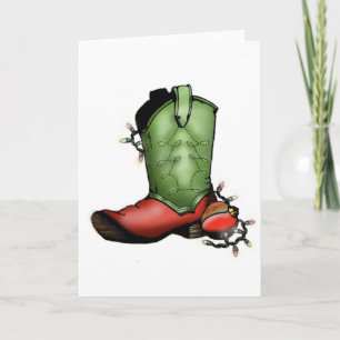 Holiday Boot Card