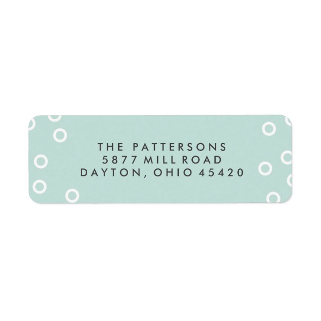 Holiday Border Address Label (Front)