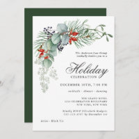 Holiday Botanical Greenery Corporate Party