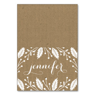 Holiday Botanicals   Table Place Card