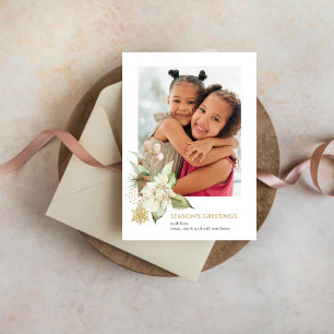 Holiday Bouquet Photo Holiday Card