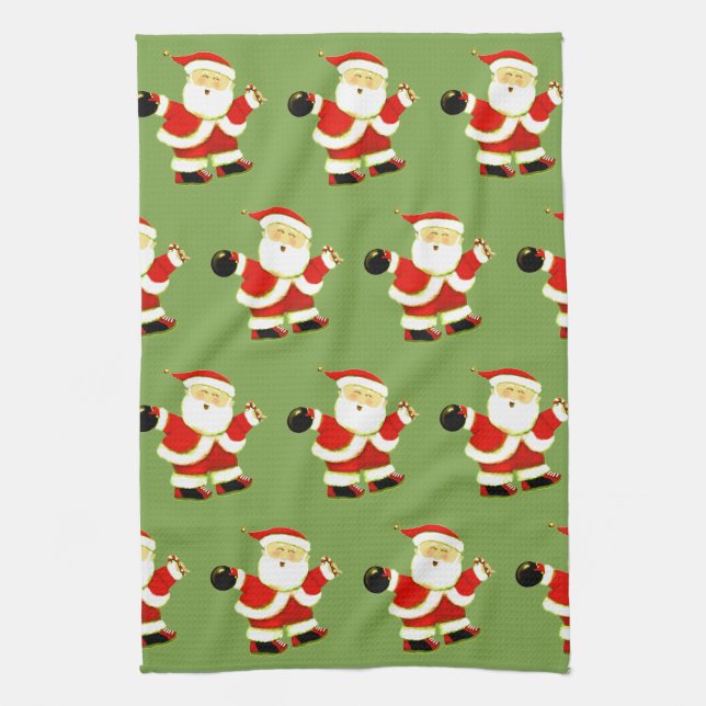 Holiday Bowl Tea Towel (Vertical)