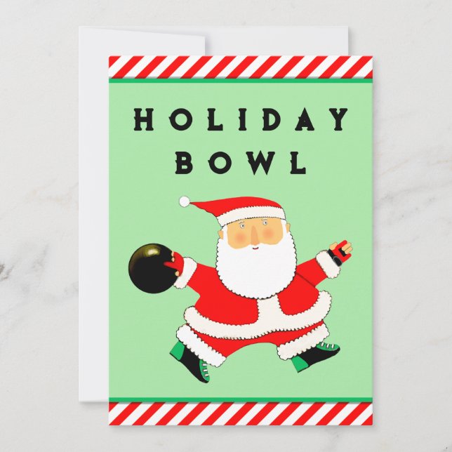 Holiday Bowling Party Invitation (Front)