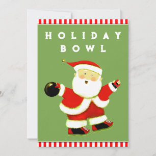 Holiday Bowling Party Invitation