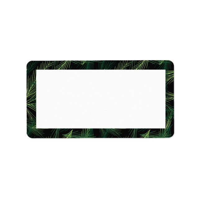 Holiday Branches Framed Blank Label (Front)