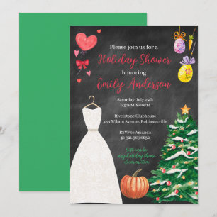 Holiday Bridal Shower Invitation
