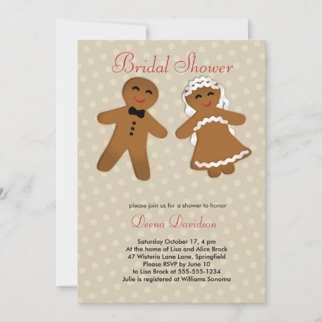 Holiday Bridal Shower Invitation or Save the Date (Front)