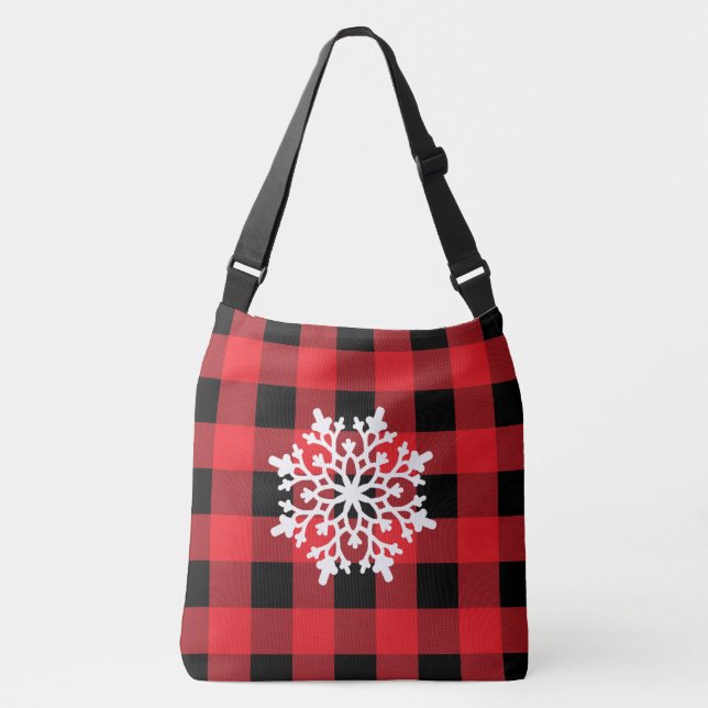 Holiday Buffalo Plaid Tote Bag (Front)