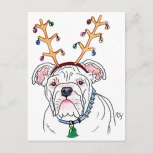 Holiday Bulldog Postcards
