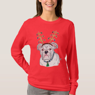 Holiday Bulldog T-shirt