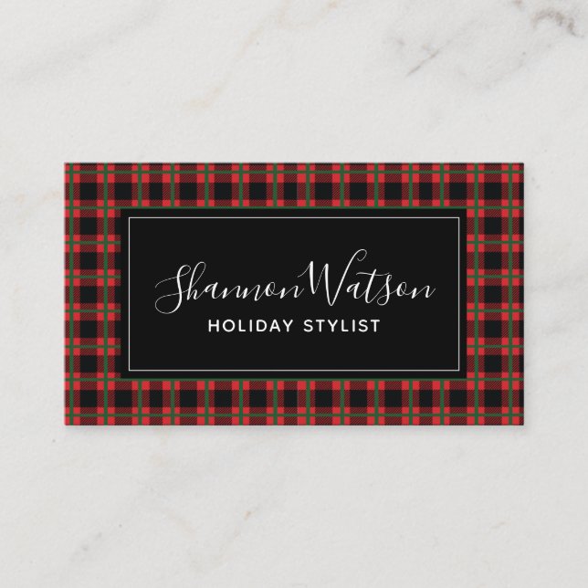 Holiday Business Card Template (Front)
