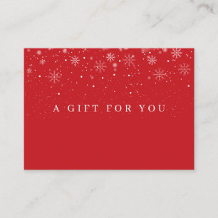Holiday Business Snowflakes Gift Certificate