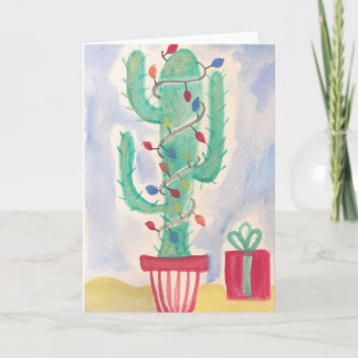 Holiday Cactus Card
