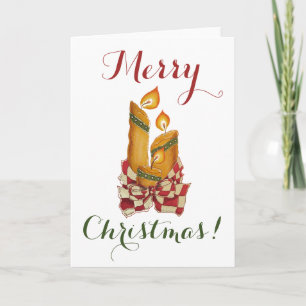 Holiday Candles greeting card