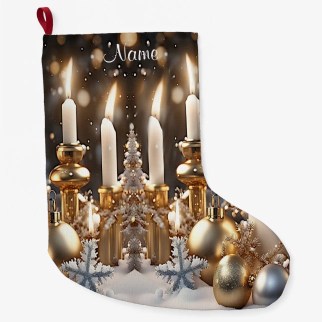 Holiday Candles Holiday Stocking (Front)