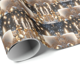 Holiday Candles Holiday Wrapping Paper