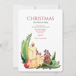 Holiday Candles Invitation