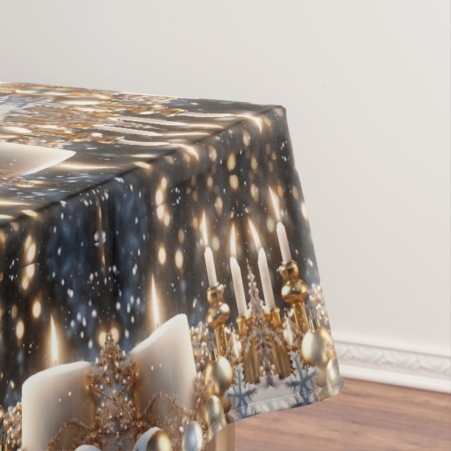 Holiday Candles Tablecloth (In Situ)