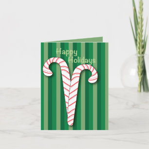 Holiday Candy Canes Card