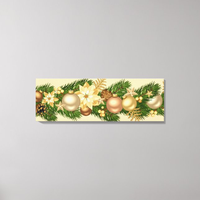 Holiday Canvas Art-Festive Garland (Front)
