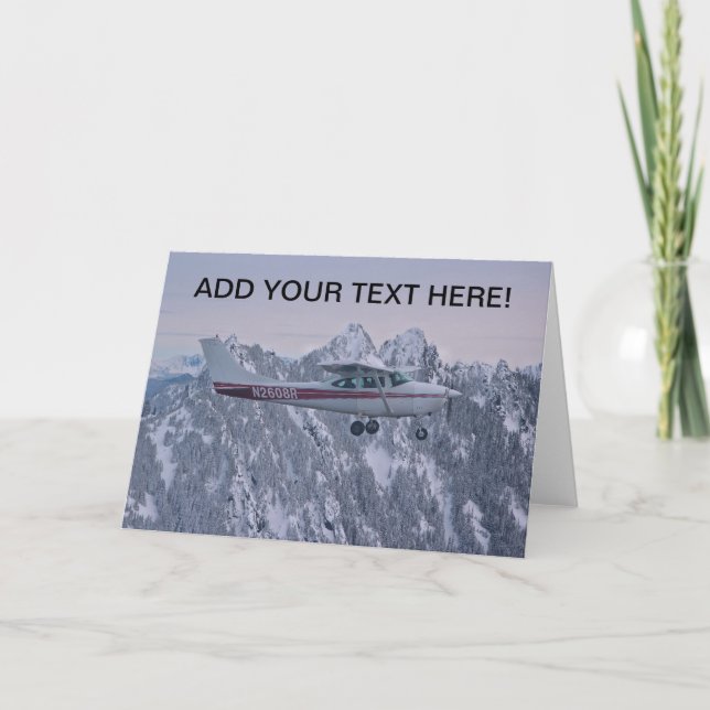 Holiday Card - Airplane (Front)