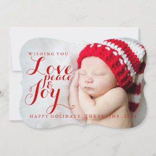 Holiday Card   Baby Love Peace Joy