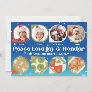 Holiday Card Bold Ornaments