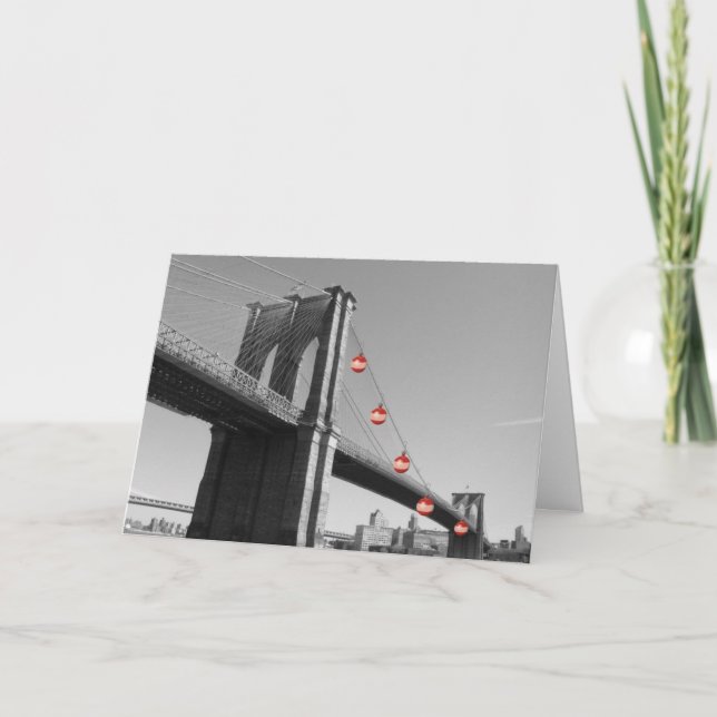 Holiday Card - Brooklyn Bridge DISCOUNT (Front)