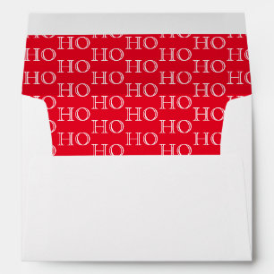Holiday Card Envelope HO HO HO