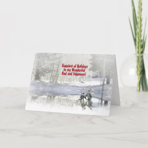 Holiday Card for Dad and Stepmom Stepmother