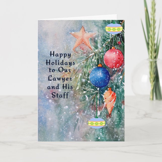 Holiday Card for Lawyer & Staff (Front)