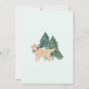 Holiday Card Golden Retriever