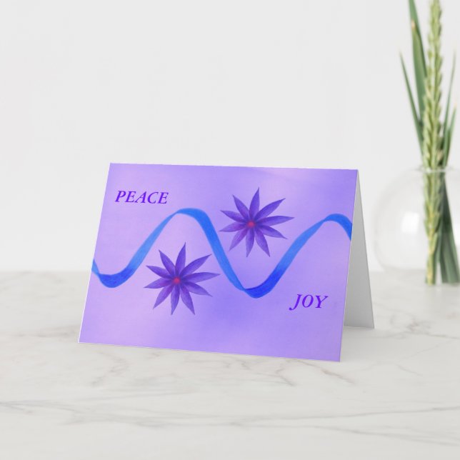 HOLIDAY CARD, PEACE , JOY CARD (Front)